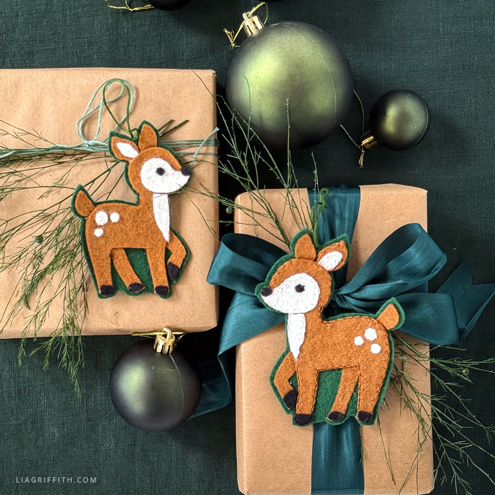 Felt Deer Ornaments Video Workshop