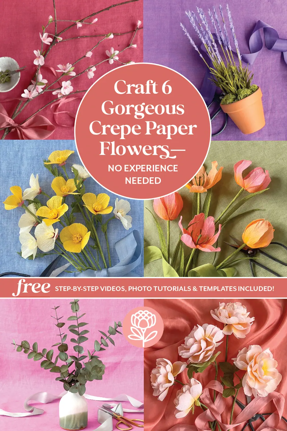 Starter Project Bundle: Crepe Paper Flowers - Lia Griffith