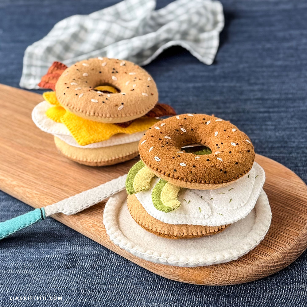 Felt Bagel Sandwiches
