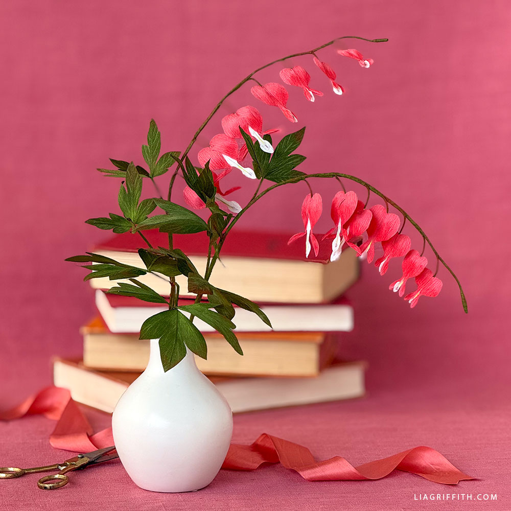 Crepe Paper Bleeding Heart Member Make Workshop