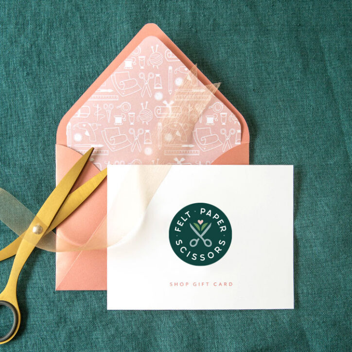 Felt Paper Scissors gift card