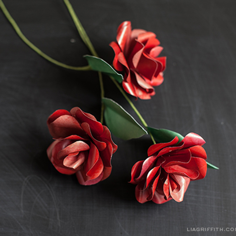 Original paper rose by Lia Griffith
