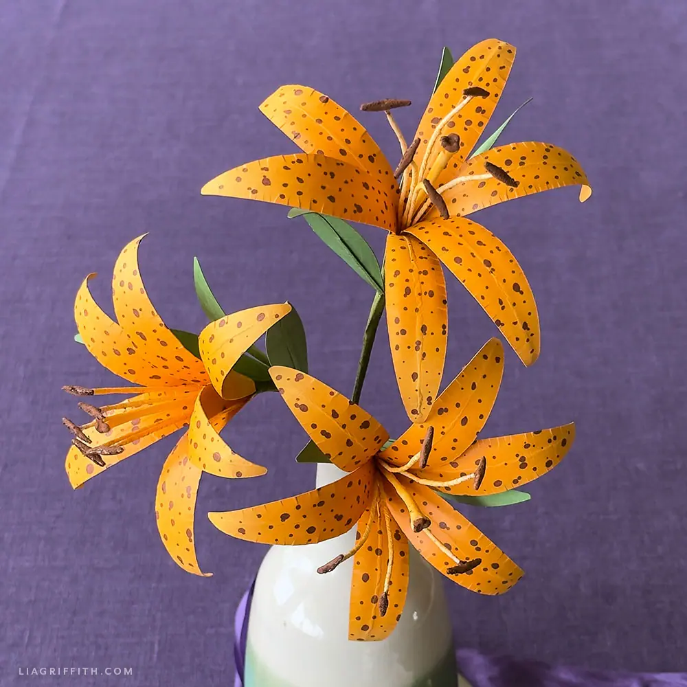 Cardstock Tiger Lily - Lia Griffith